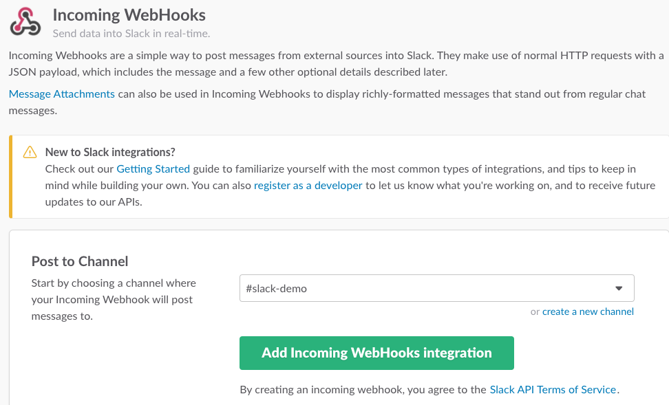 Slack Custom Webhook Integration