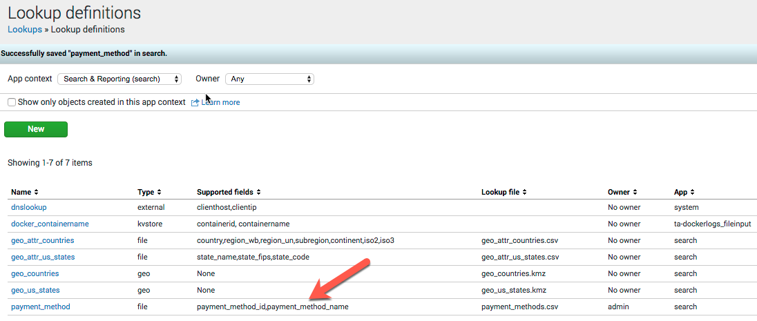 Splunk Supported Fields from CSV