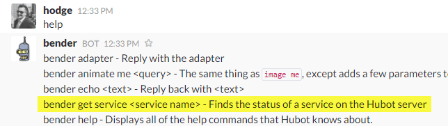 Command added to Hubot Help