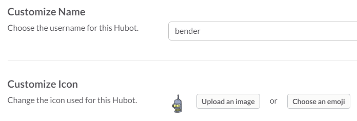 Slack - Bot name & Icon