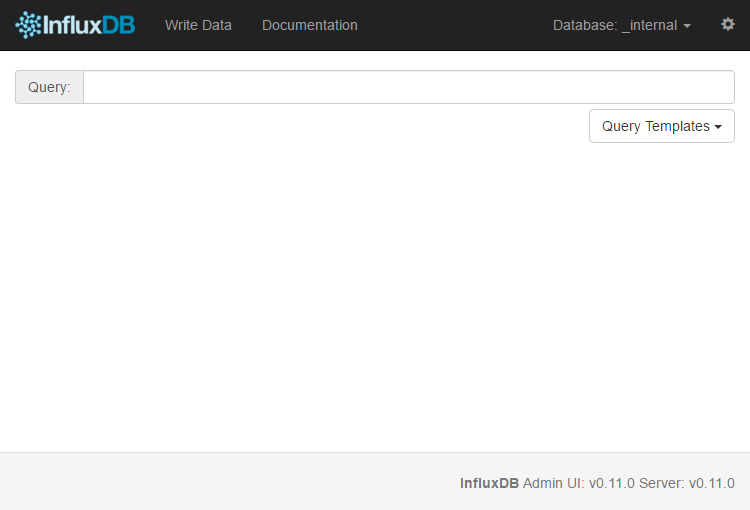 InfluxDB Admin Panel