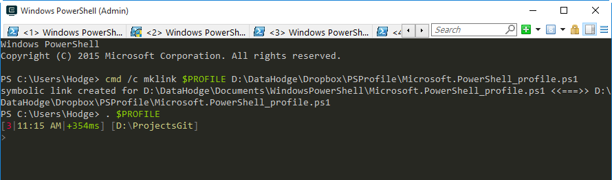 Symlink to PowerShell Profile