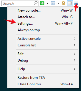 ConEmu Settings