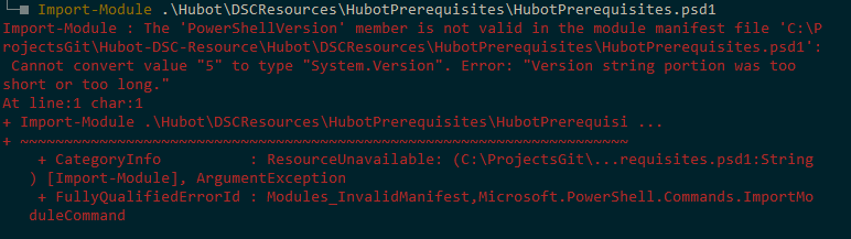 DSC Composite Resource Troubleshooting