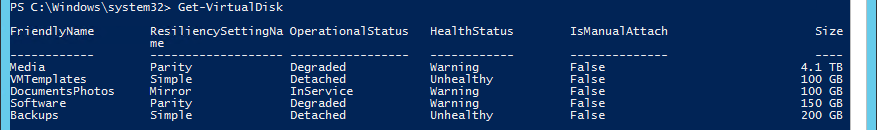 See disk repairing