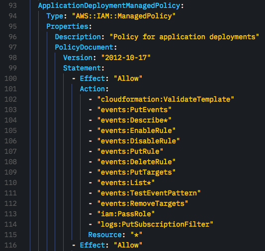 AWS CloudFormation with Indent Error