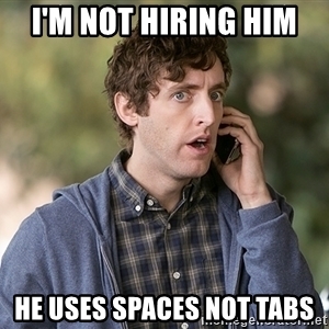 Tabs vs Spaces